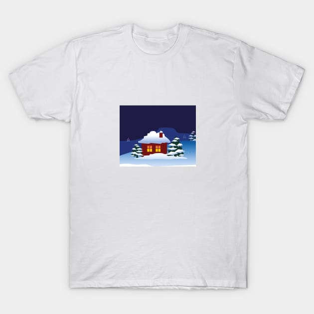 Christmas T-Shirt by Elena Akopian